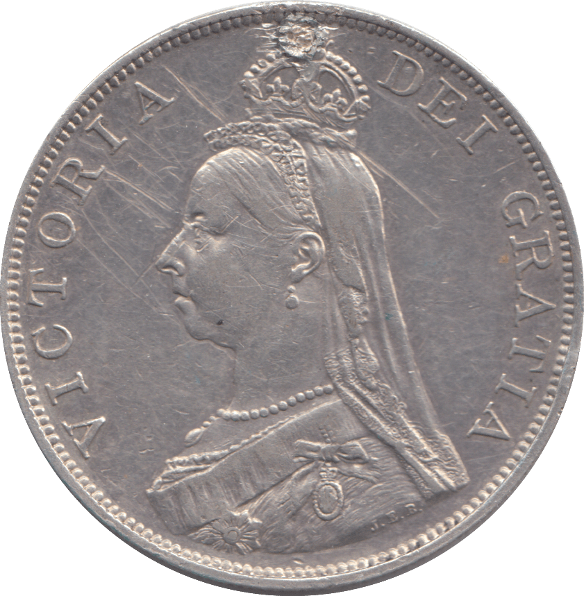 1889 DOUBLE FLORIN ( EF ) - DOUBLE FLORIN - Cambridgeshire Coins