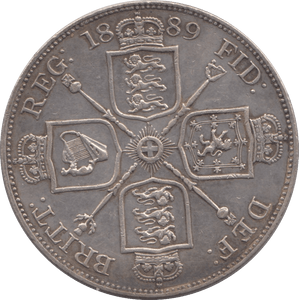 1889 DOUBLE FLORIN ( EF ) - DOUBLE FLORIN - Cambridgeshire Coins