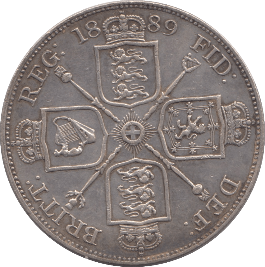 1889 DOUBLE FLORIN ( EF ) - DOUBLE FLORIN - Cambridgeshire Coins