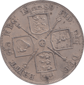 1889 DOUBLE FLORIN ( EF ) - Double Florin - Cambridgeshire Coins