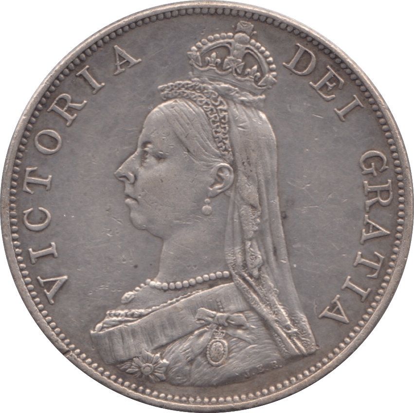 1889 DOUBLE FLORIN ( EF ) - DOUBLE FLORIN - Cambridgeshire Coins