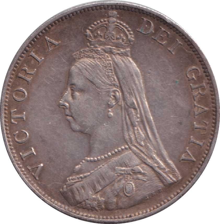 1889 DOUBLE FLORIN ( EF ) - DOUBLE FLORIN - Cambridgeshire Coins