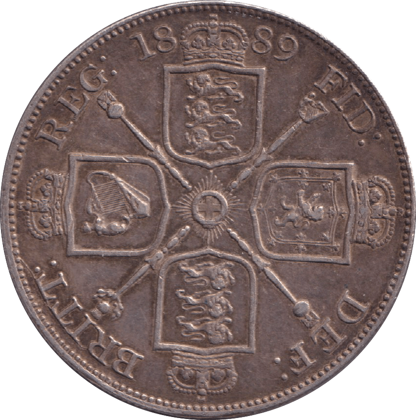 1889 DOUBLE FLORIN ( EF ) - DOUBLE FLORIN - Cambridgeshire Coins