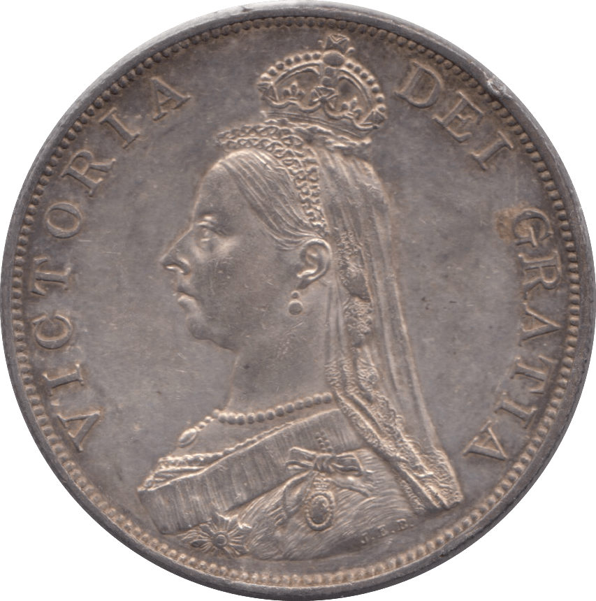 1889 DOUBLE FLORIN ( EF ) - DOUBLE FLORIN - Cambridgeshire Coins