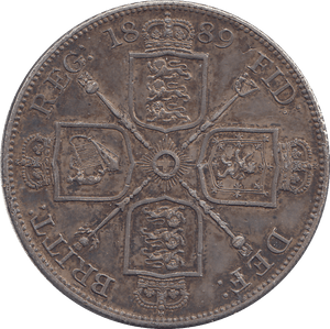 1889 DOUBLE FLORIN ( EF ) - DOUBLE FLORIN - Cambridgeshire Coins