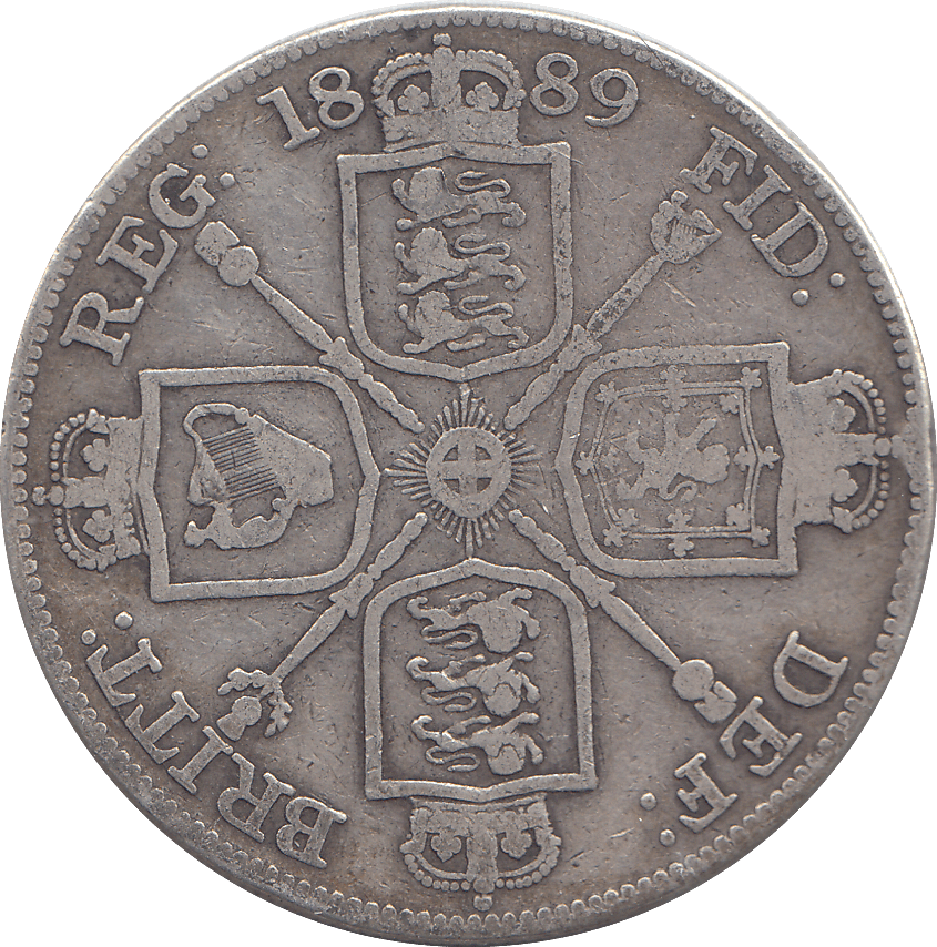 1889 DOUBLE FLORIN ( F ) - WORLD COINS - Cambridgeshire Coins