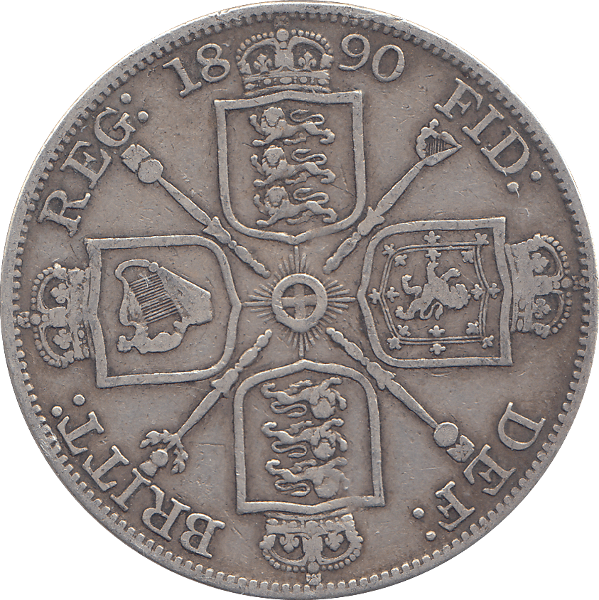1889 DOUBLE FLORIN ( F ) - WORLD COINS - Cambridgeshire Coins