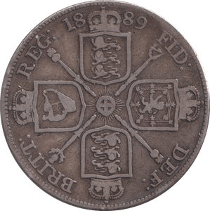 1889 DOUBLE FLORIN ( FINE ) 2 - DOUBLE FLORIN - Cambridgeshire Coins