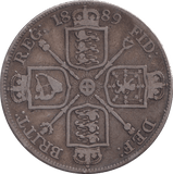 1889 DOUBLE FLORIN ( FINE ) 2 - DOUBLE FLORIN - Cambridgeshire Coins