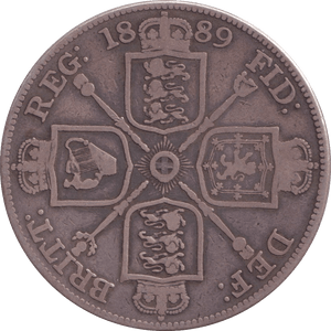 1889 DOUBLE FLORIN ( FINE ) 2 - DOUBLE FLORIN - Cambridgeshire Coins