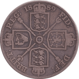 1889 DOUBLE FLORIN ( FINE ) 2 - DOUBLE FLORIN - Cambridgeshire Coins