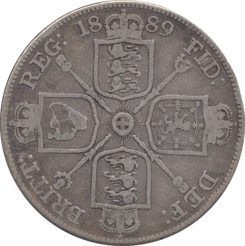 1889 DOUBLE FLORIN ( FINE ) - DOUBLE FLORIN - Cambridgeshire Coins