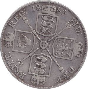 1889 DOUBLE FLORIN ( FINE ) - DOUBLE FLORIN - Cambridgeshire Coins