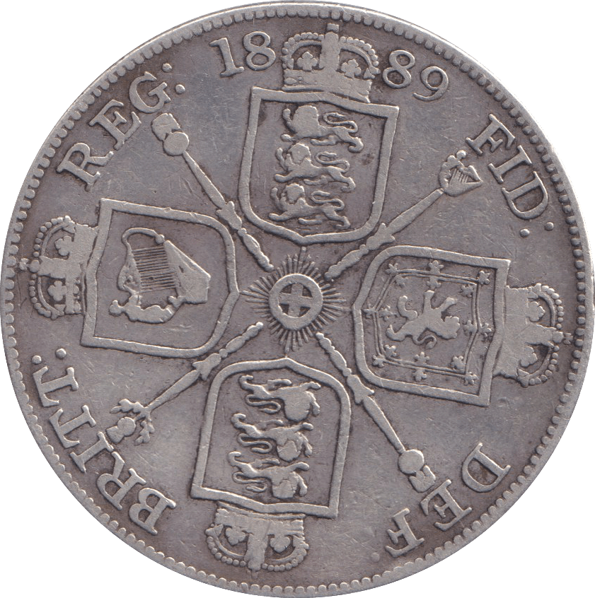 1889 DOUBLE FLORIN ( FINE ) - DOUBLE FLORIN - Cambridgeshire Coins