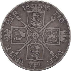 1889 DOUBLE FLORIN ( FINE ) - DOUBLE FLORIN - Cambridgeshire Coins
