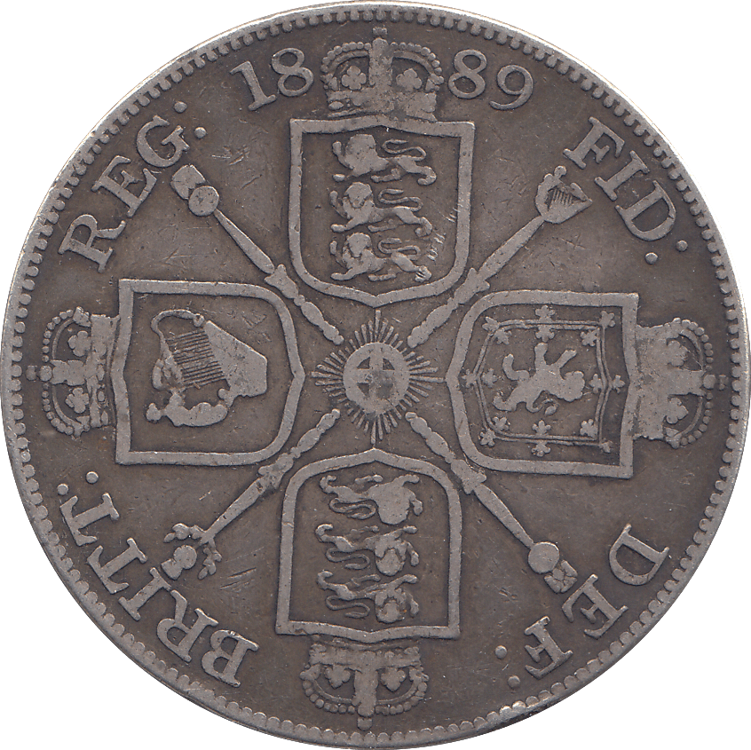 1889 DOUBLE FLORIN ( FINE ) - DOUBLE FLORIN - Cambridgeshire Coins