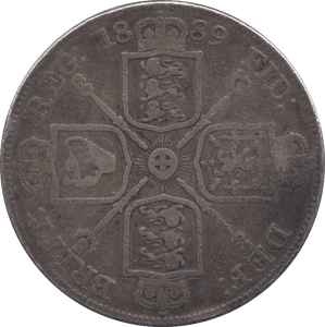 1889 DOUBLE FLORIN ( FINE ) - DOUBLE FLORIN - Cambridgeshire Coins