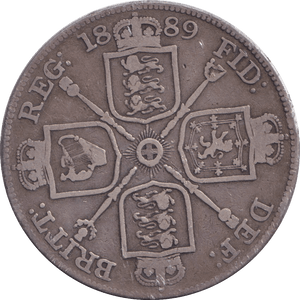 1889 DOUBLE FLORIN ( FINE ) - DOUBLE FLORIN - Cambridgeshire Coins