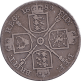 1889 DOUBLE FLORIN ( FINE ) - DOUBLE FLORIN - Cambridgeshire Coins