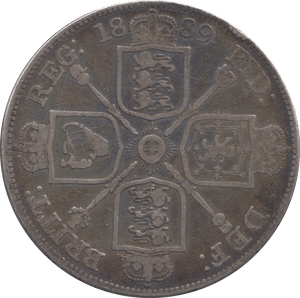 1889 DOUBLE FLORIN ( FINE ) - DOUBLE FLORIN - Cambridgeshire Coins