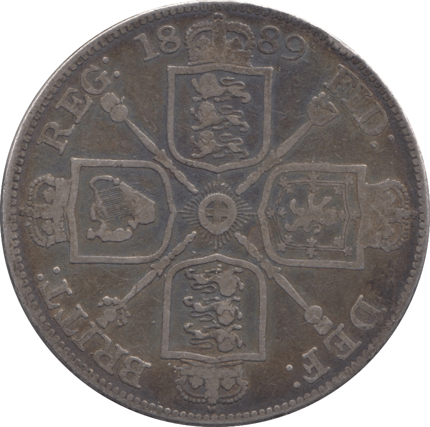 1889 DOUBLE FLORIN ( FINE ) - DOUBLE FLORIN - Cambridgeshire Coins