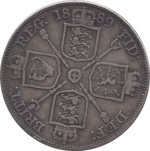 1889 DOUBLE FLORIN ( FINE ) - DOUBLE FLORIN - Cambridgeshire Coins