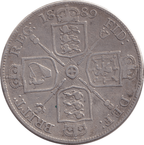 1889 DOUBLE FLORIN ( FINE ) - DOUBLE FLORIN - Cambridgeshire Coins