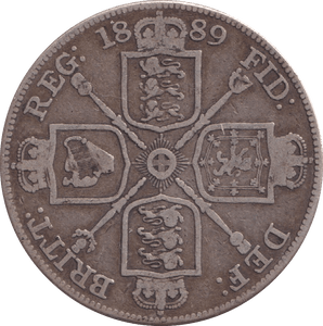 1889 DOUBLE FLORIN ( FINE ) - DOUBLE FLORIN - Cambridgeshire Coins