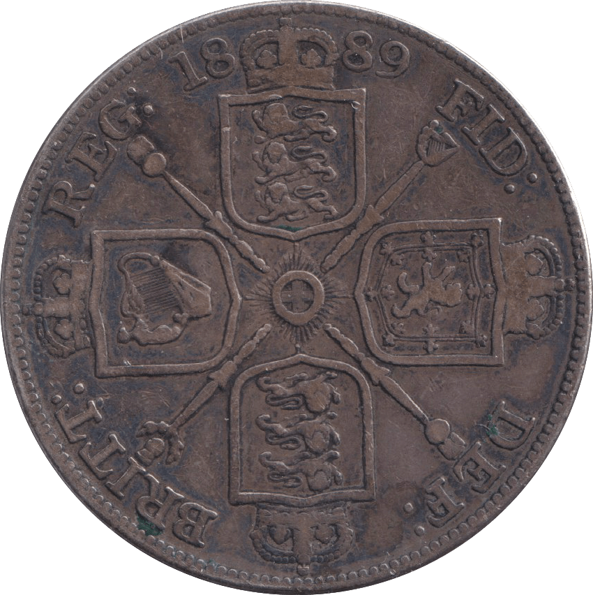 1889 DOUBLE FLORIN ( GF ) 2 - DOUBLE FLORIN - Cambridgeshire Coins