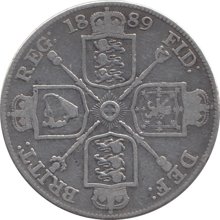 1889 DOUBLE FLORIN ( GF ) - DOUBLE FLORIN - Cambridgeshire Coins