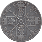 1889 DOUBLE FLORIN ( GF ) - DOUBLE FLORIN - Cambridgeshire Coins