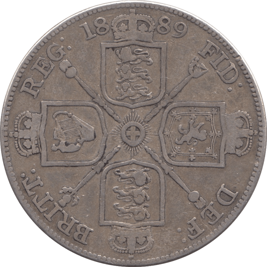 1889 DOUBLE FLORIN ( GF ) - DOUBLE FLORIN - Cambridgeshire Coins