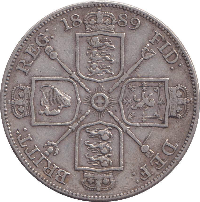 1889 DOUBLE FLORIN ( GVF ) 3 - DOUBLE FLORIN - Cambridgeshire Coins