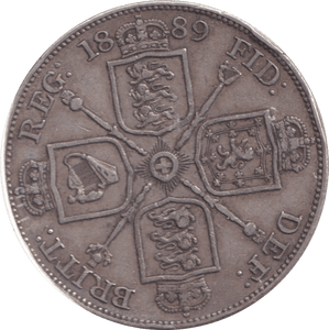 1889 DOUBLE FLORIN ( GVF ) 4 - DOUBLE FLORIN - Cambridgeshire Coins