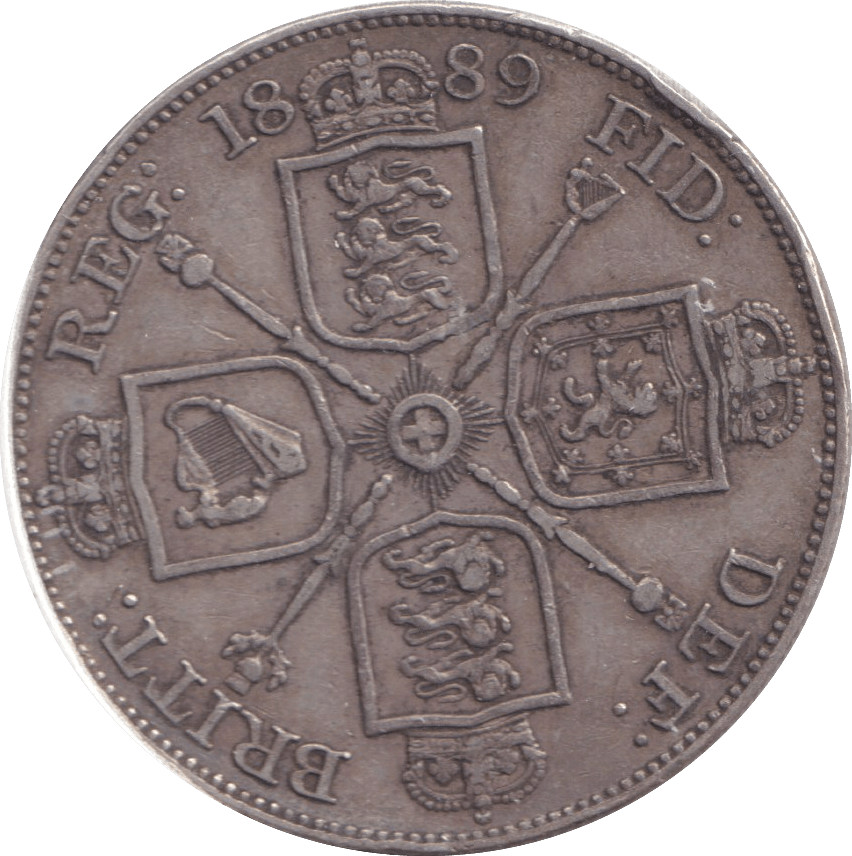 1889 DOUBLE FLORIN ( GVF ) 4 - DOUBLE FLORIN - Cambridgeshire Coins