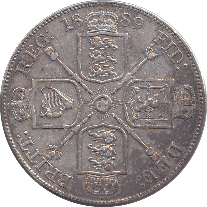 1889 DOUBLE FLORIN ( GVF ) - DOUBLE FLORIN - Cambridgeshire Coins