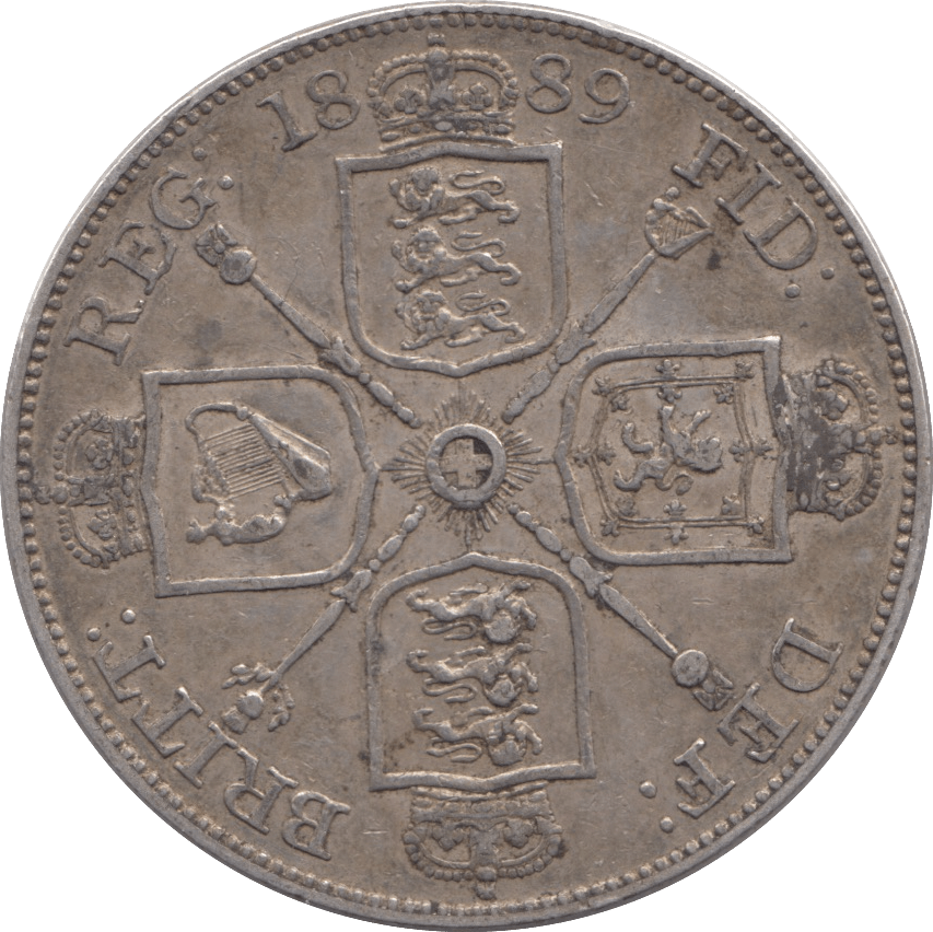 1889 DOUBLE FLORIN ( GVF ) - DOUBLE FLORIN - Cambridgeshire Coins