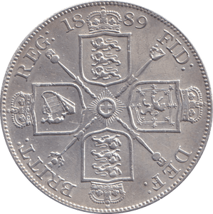 1889 DOUBLE FLORIN ( GVF ) - DOUBLE FLORIN - Cambridgeshire Coins