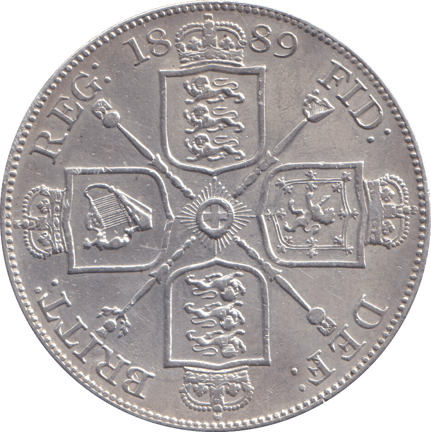 1889 DOUBLE FLORIN ( GVF ) - DOUBLE FLORIN - Cambridgeshire Coins
