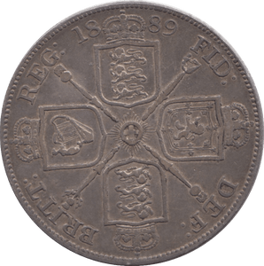 1889 DOUBLE FLORIN ( GVF ) - DOUBLE FLORIN - Cambridgeshire Coins