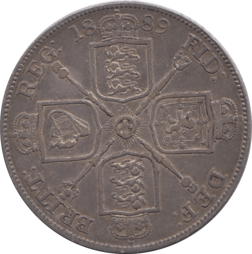 1889 DOUBLE FLORIN ( GVF ) - DOUBLE FLORIN - Cambridgeshire Coins