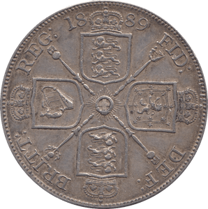 1889 DOUBLE FLORIN ( GVF ) - Double Florin - Cambridgeshire Coins