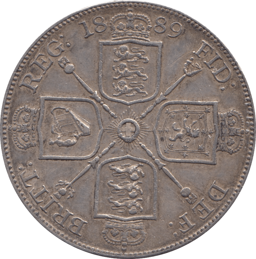 1889 DOUBLE FLORIN ( GVF ) - Double Florin - Cambridgeshire Coins
