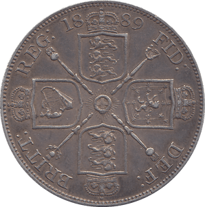 1889 DOUBLE FLORIN ( GVF ) - DOUBLE FLORIN - Cambridgeshire Coins