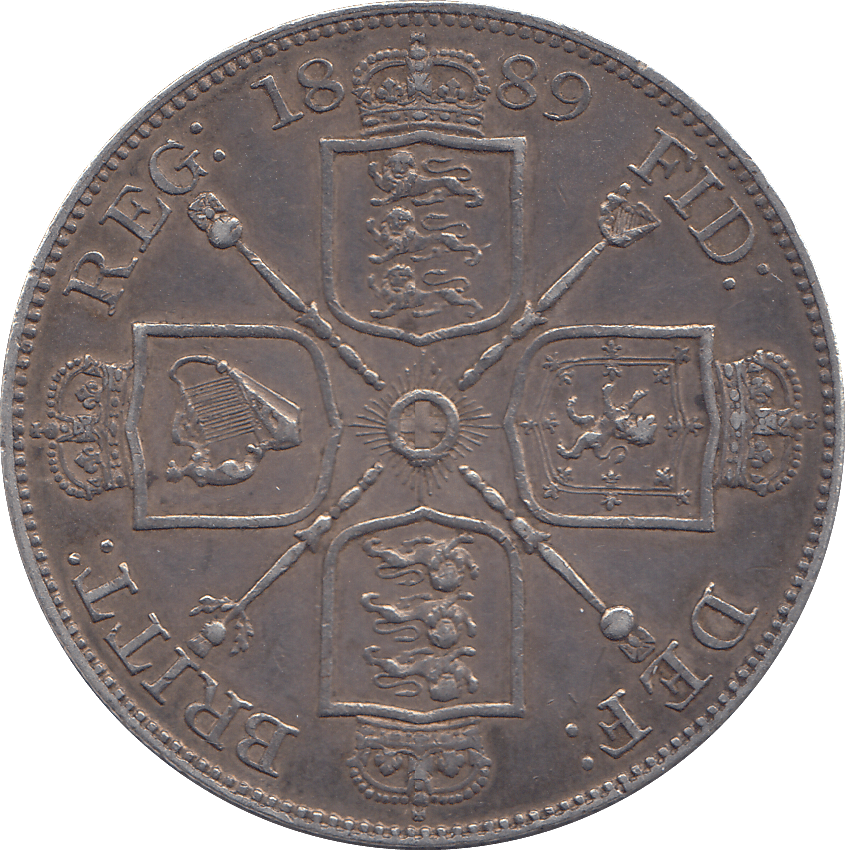 1889 DOUBLE FLORIN ( GVF ) - DOUBLE FLORIN - Cambridgeshire Coins