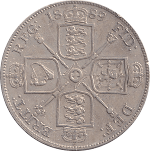 1889 DOUBLE FLORIN ( GVF ) - DOUBLE FLORIN - Cambridgeshire Coins