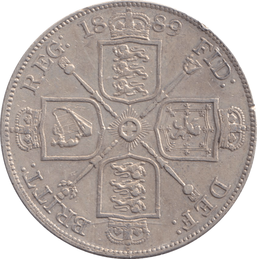 1889 DOUBLE FLORIN ( GVF ) - DOUBLE FLORIN - Cambridgeshire Coins