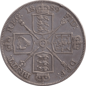 1889 DOUBLE FLORIN ( GVF ) - DOUBLE FLORIN - Cambridgeshire Coins