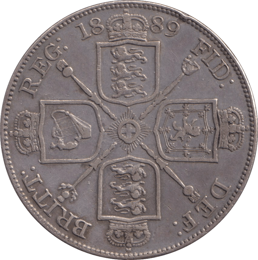 1889 DOUBLE FLORIN ( GVF ) - DOUBLE FLORIN - Cambridgeshire Coins