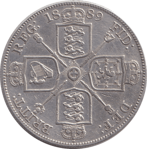 1889 DOUBLE FLORIN ( GVF ) - DOUBLE FLORIN - Cambridgeshire Coins